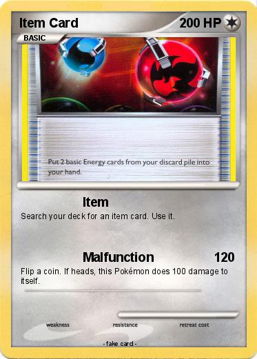 Pokemon Item Card
