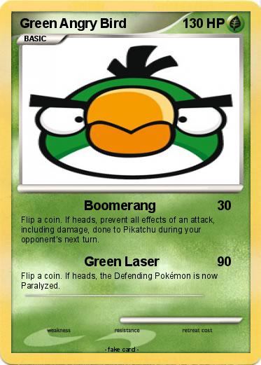Pokemon Green Angry Bird