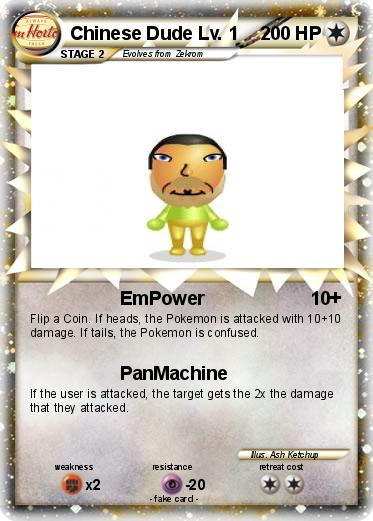 Pokemon Chinese Dude Lv. 1