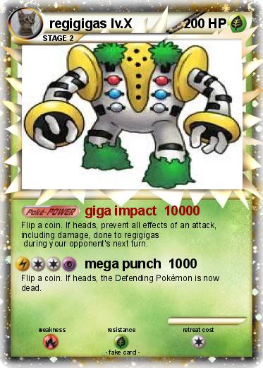 Pokemon regigigas lv.X