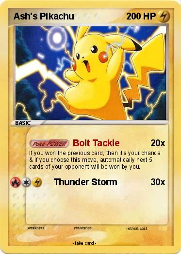 Pokemon Ash's Pikachu