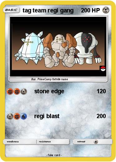 Pokemon tag team regi gang