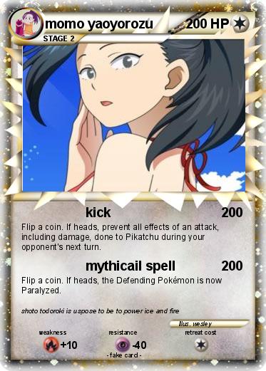 Pokemon momo yaoyorozu
