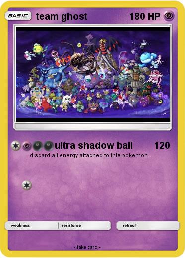 Pokemon team ghost