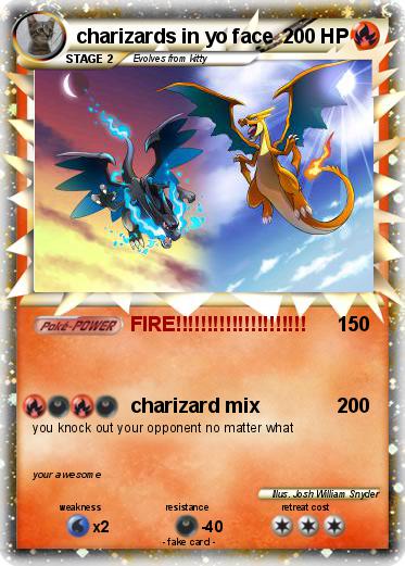 Pokemon charizards in yo face