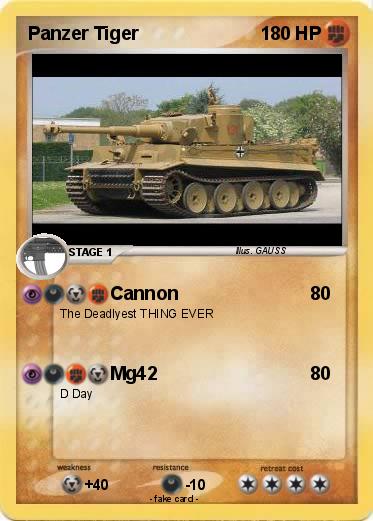 Pokemon Panzer Tiger