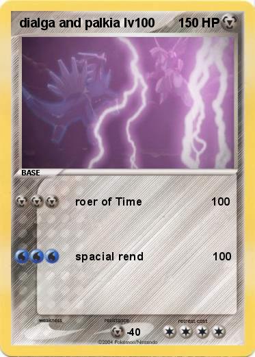 Pokemon dialga and palkia lv100