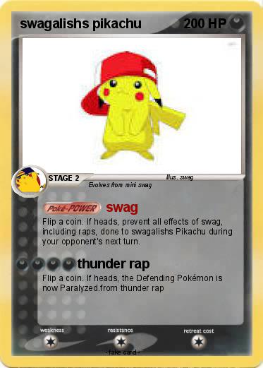 Pokemon swagalishs pikachu