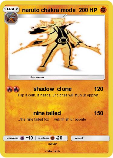 Pokemon naruto chakra mode