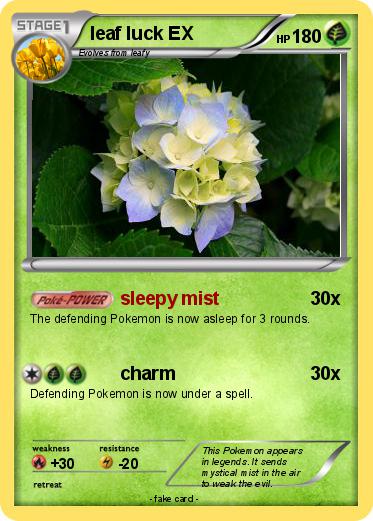 Pokemon leaf luck EX