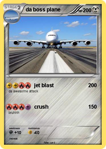 Pokemon da boss plane