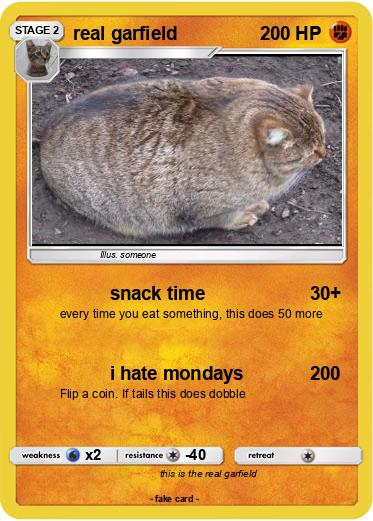 Pokemon real garfield