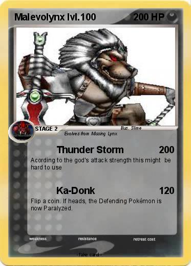 Pokemon Malevolynx lvl.100