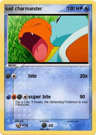 Pokemon sad charmander
