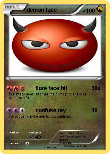 Pokemon demon face