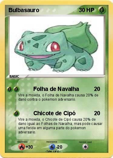 Pokemon Bulbasauro