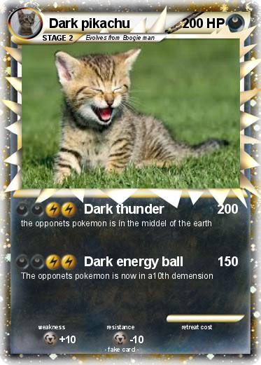 Pokemon Dark pikachu