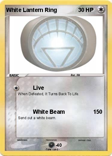 Pokemon White Lantern Ring