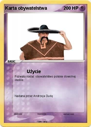 Pokemon Karta obywatelstwa