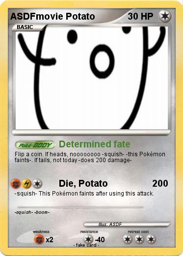 Pokemon ASDFmovie Potato