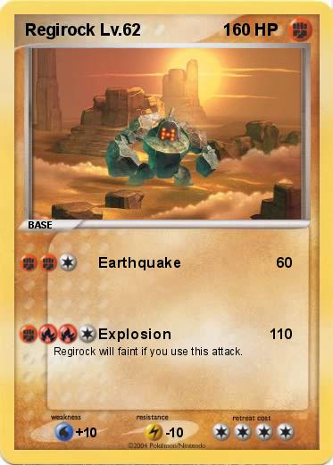 Pokemon Regirock Lv.62                  1