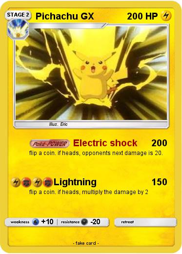 Pokemon Pichachu GX