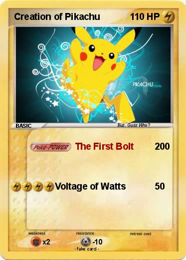 Pokemon Creation of Pikachu