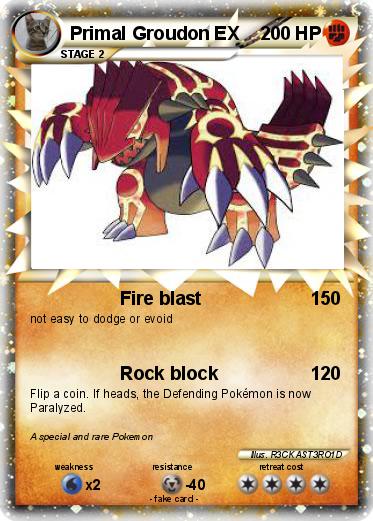 Pokemon Primal Groudon EX