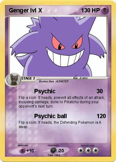 Pokemon Genger lvl X