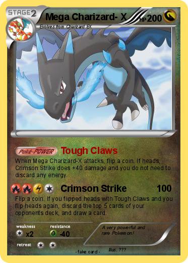 Pokemon Mega Charizard- X