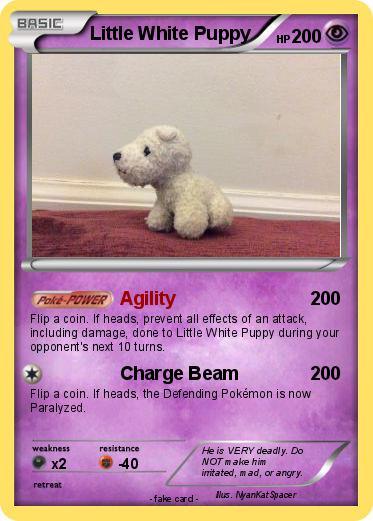 Pokemon Little White Puppy