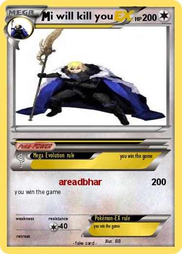 Pokemon i will kill you