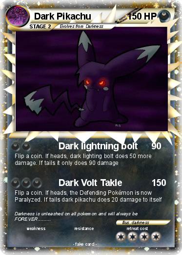 Pokemon Dark Pikachu