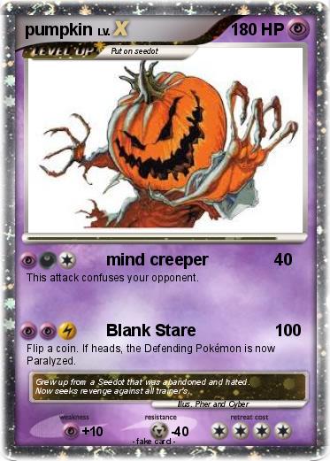 Pokemon pumpkin