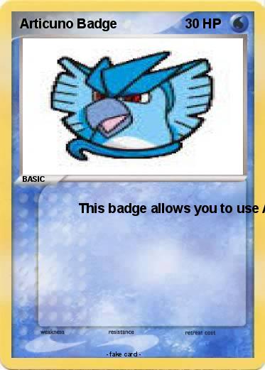 Pokemon Articuno Badge