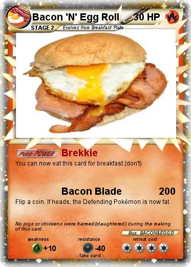 Pokemon Bacon 'N' Egg Roll