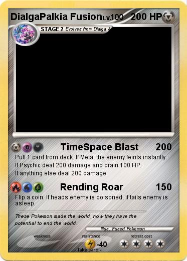 Pokemon DialgaPalkia Fusion