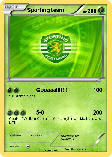 Pokemon Sporting team