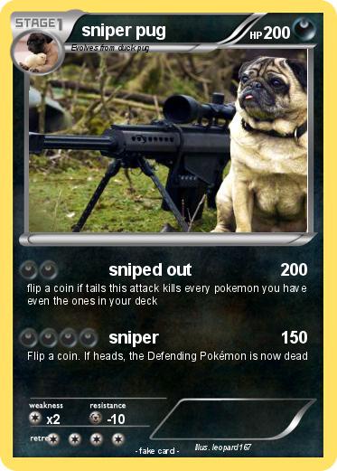Pokemon sniper pug