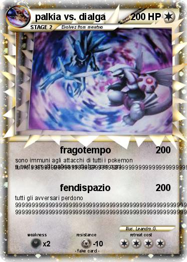Pokemon palkia vs. dialga