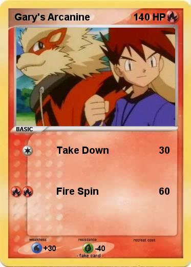 Pokemon Gary's Arcanine