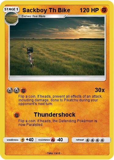 Pokemon Sackboy Th Bike