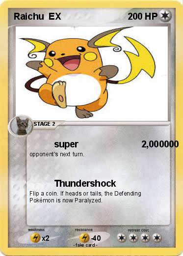 Pokemon Raichu  EX