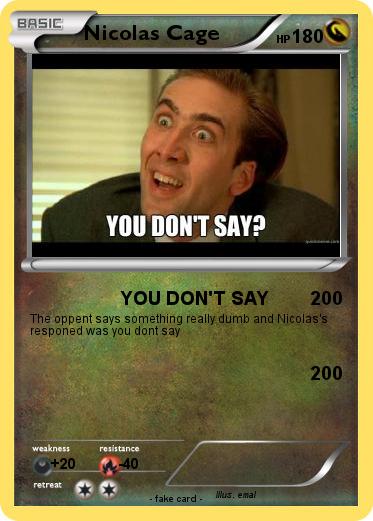 Pokemon Nicolas Cage
