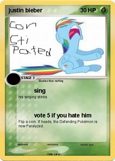 Pokemon justin bieber