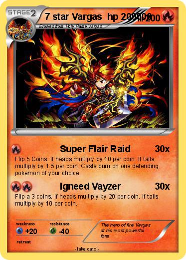Pokemon 7 star Vargas  hp 200000