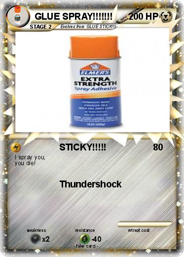 Pokemon GLUE SPRAY!!!!!!!
