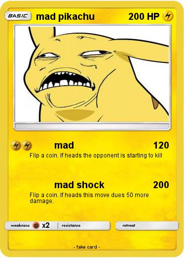 Pokemon mad pikachu