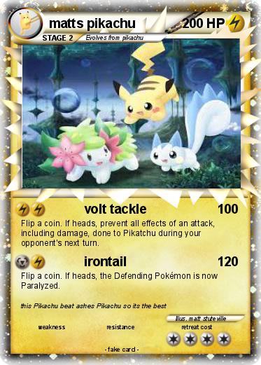 Pokemon matts pikachu