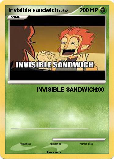 Pokemon invisible sandwich